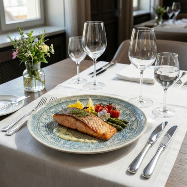 Rivus Ethnic Gourmet Düz Tabak 15 cm