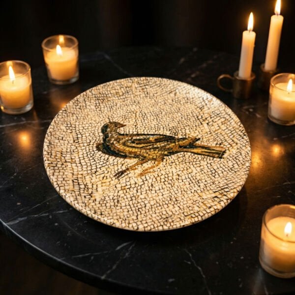 Bonna Mezopotamya Kuş Vago Gourmet Düz Tabak 21 cm