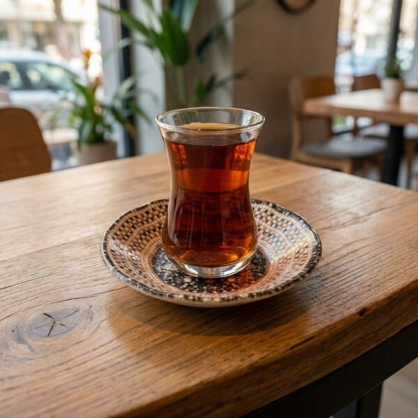 Bonna Mezopotamya Mozaik Siyah Çay Tabağı 11cm