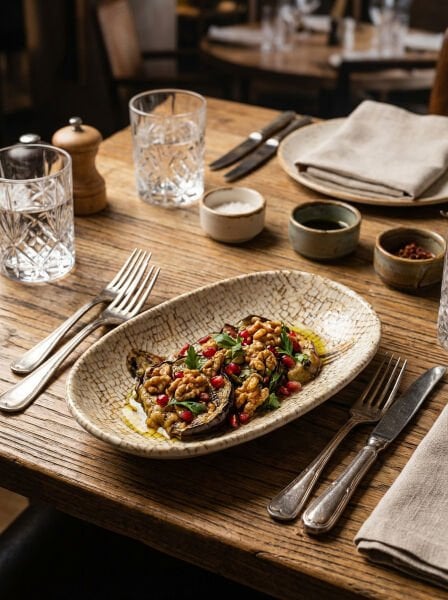 Mezopotamya Kuş Vago Oval Kayık Tabak 19cm