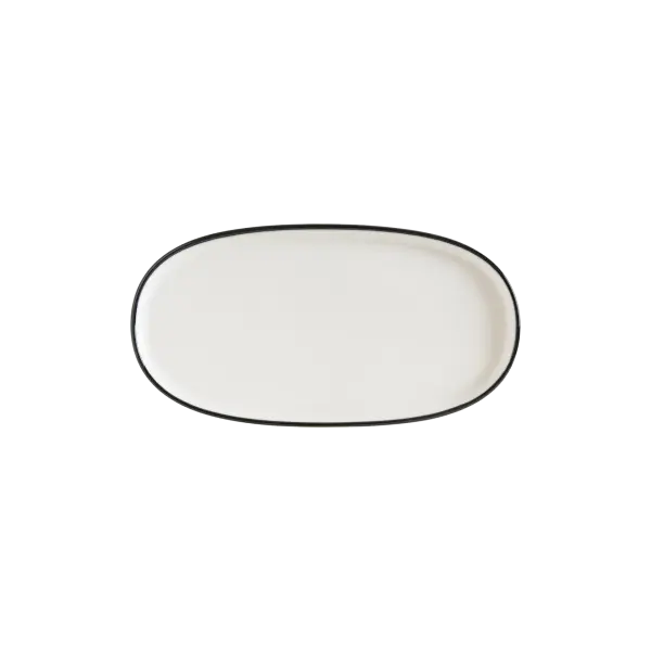 Linea Black Hygge 21cm Oval Tabak