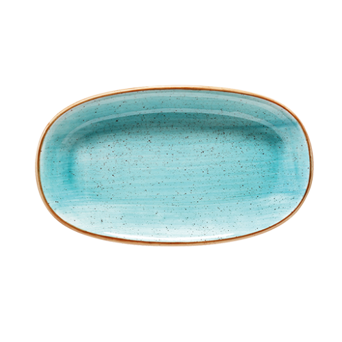 Bonna Porselen Aqua Gourmet Oval Kayık Tabak 15*8.5 cm