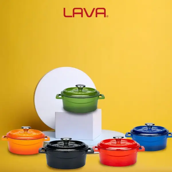 Lava Döküm Yuvarlak Tencere Trendy Çap 14cm