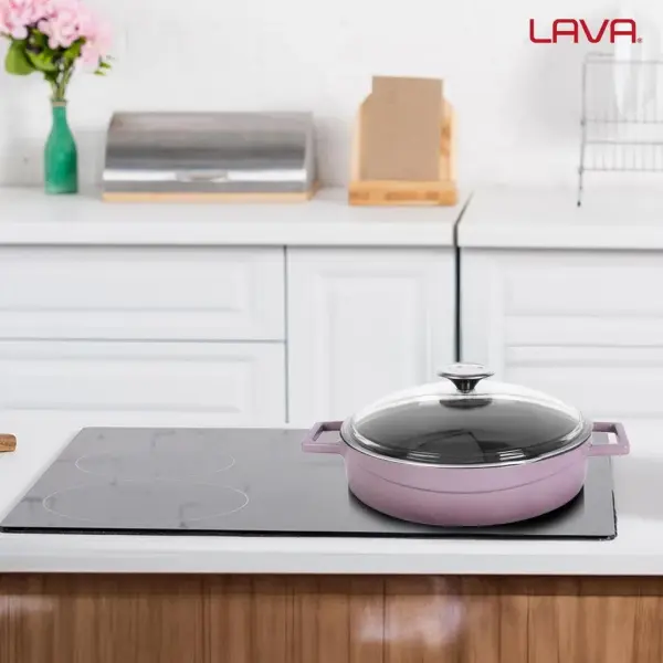 Lava Döküm Çok Amaçlı Tencere Glaze Serisi Çap24cm
