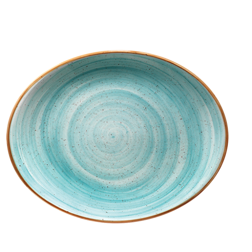 Bonna Porselen Aqua Moove Oval Tabak 31*24 cm