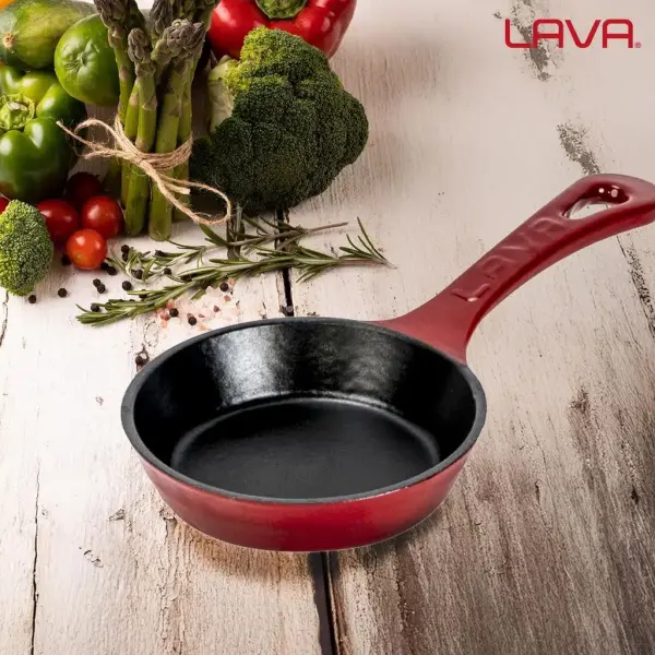 Lava Döküm Yuvarlak Kızartma Tavası Çap16cm