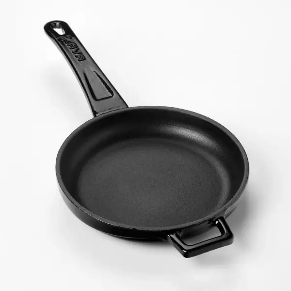 Lava Döküm Kızartma Tavası Yekpare Saplı Çap16cm