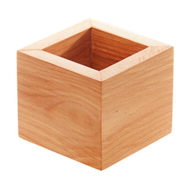 Biradlı Groovy Ahşap Stick Şekerlik, 25x15 cm