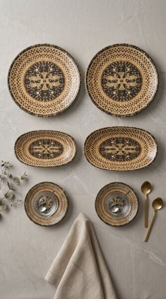 Bonna Mezopotamya Mozaik Kahvaltı Seti 2 Kişilik