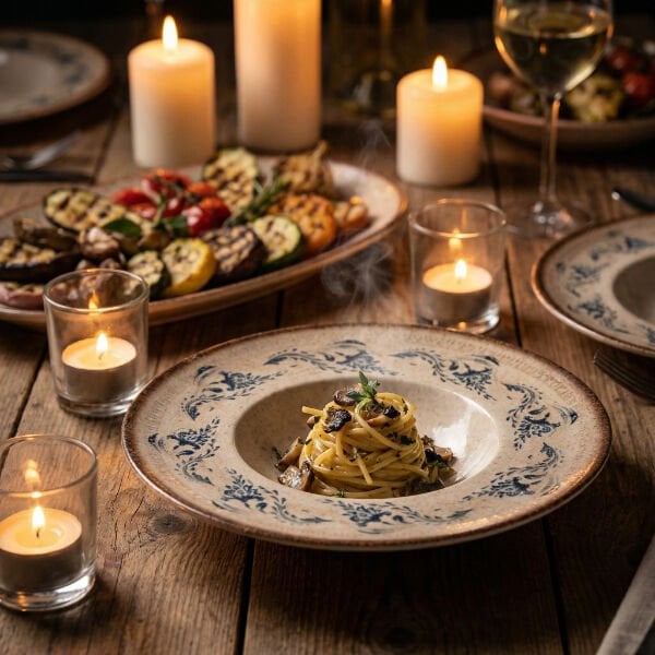 Voyage Navy Miro Çukur Tabak 29 cm 460 cc