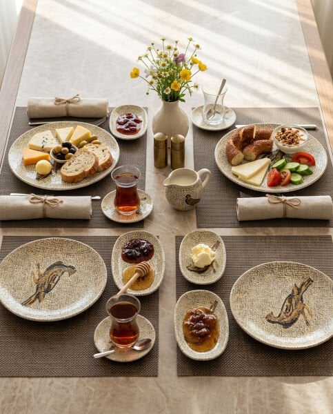 Bonna Mezopotamya Kuş Kahvaltı Seti 4 Kişilik