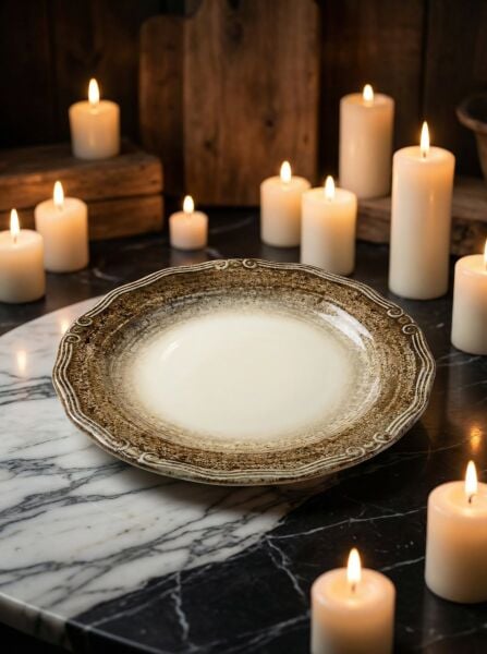 Qura Valore Düz Tatlı Tabağı 20cm