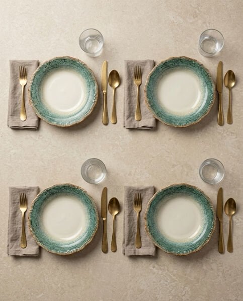 Qura Verde Düz Tabak 29 cm