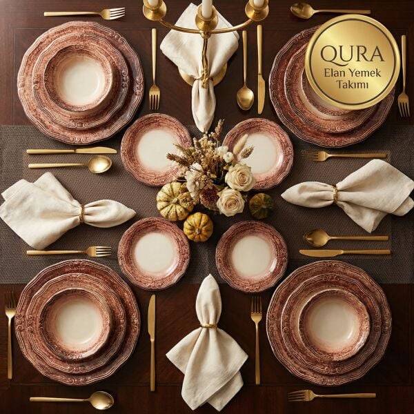 Qura Elan Yemek Takımı 4 Kişilik