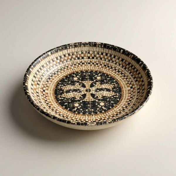 Bonna Mezopotamya Mozaik Dark Gourmet Çukur Tabak 20cm