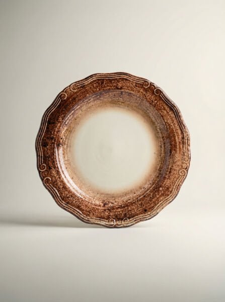Qura Elan Düz Tabak 25cm
