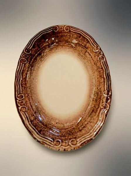 Qura Elan Oval Kayık Tabak 21cm