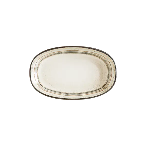 Cortado Spiral Gourmet Oval Kayık Tabak 24*14 cm