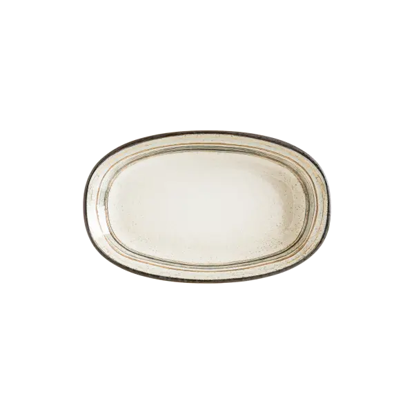 Cortado Spiral Gourmet Oval Kayık Tabak 15*8.5 cm