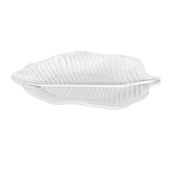 Biradlı Yaprak Sunum Tabağı, Melamin, 33x20.5x3.5 cm