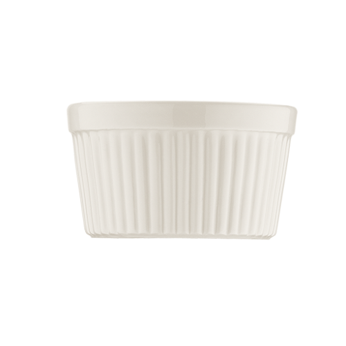Bonna Porselen Optiva Rölyefli Sufle Kabı 330 cc 11 cm