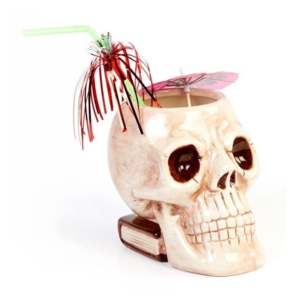 Biradlı Tiki Mug Kokteyl Bardağı, Seramik, 500 cc, 14x9x12 cm