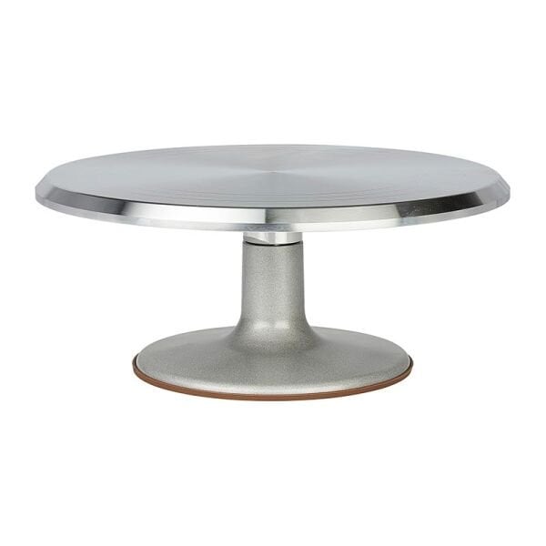 Biradlı Dönerli Pasta Sıvama Standı, Metal, 30 cm