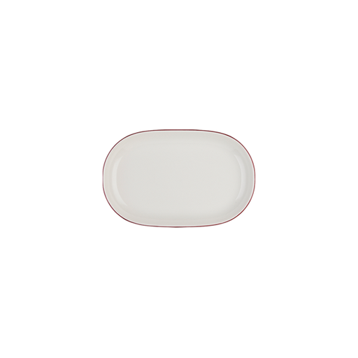 Modest Maroon Magnus Oval Kayık 23 cm