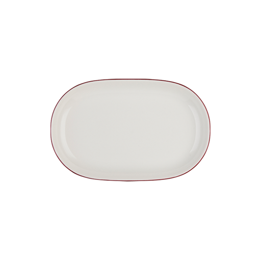 Modest Maroon Magnus Oval Kayık 33 cm