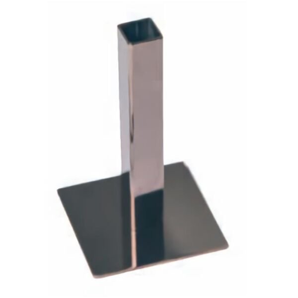 Biradlı Karanfillik, Çelik, Kare, 13 cm, Bakır