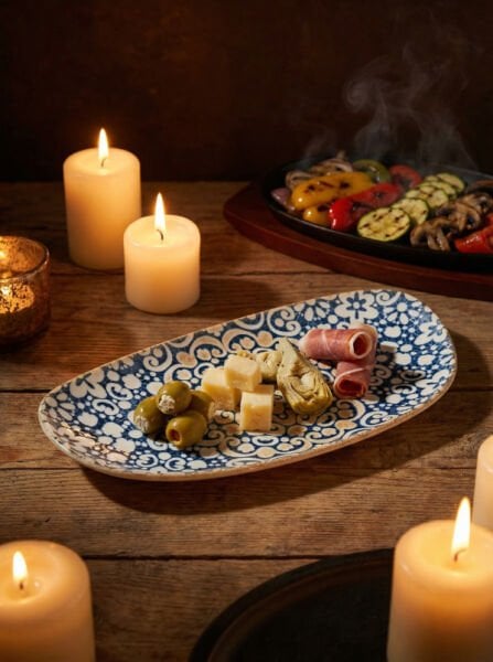 Bonna Porselen Alhambra Vago Dikdörtgen Tabak 36 cm