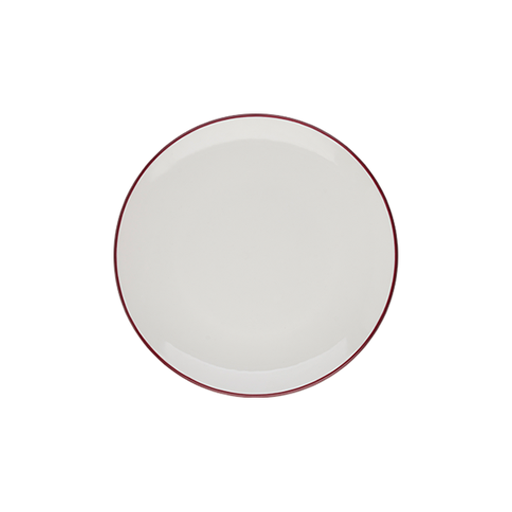 Modest Maroon Lona Düz Tabak 30 cm