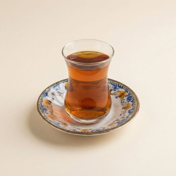 Retro Floral Rita Acem Çay Tabağı 11 cm