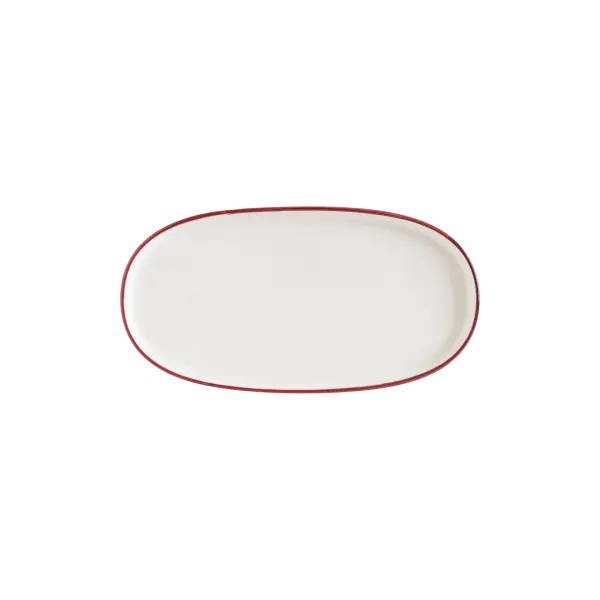 Linea Burgundy Hygge 25cm Oval Tabak