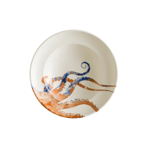 Aquelis Ahtapot Gourmet Çukur Tabak 24 cm 400 cc