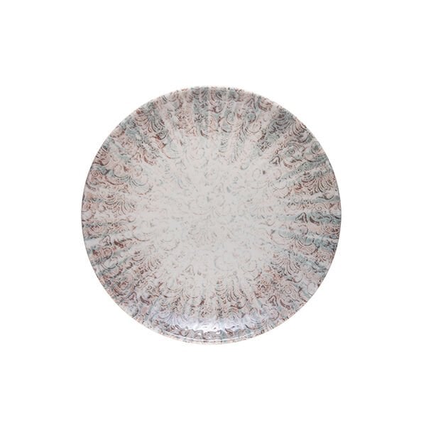 Damask Lona Düz Tabak 23 cm *12