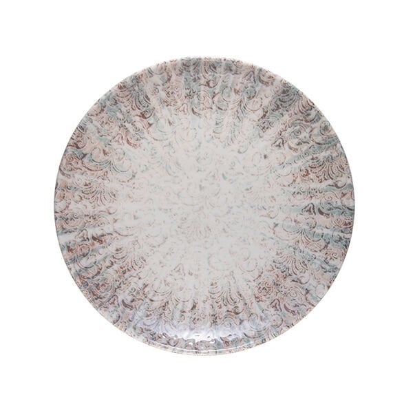 Damask Lona Düz Tabak 27 cm *12