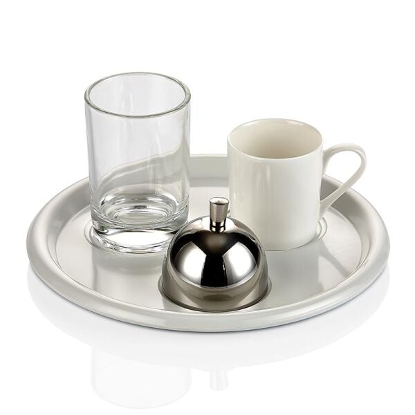 Biradlı Türk Kahve Servis Takımı, Yuvarlak, 19 cm
