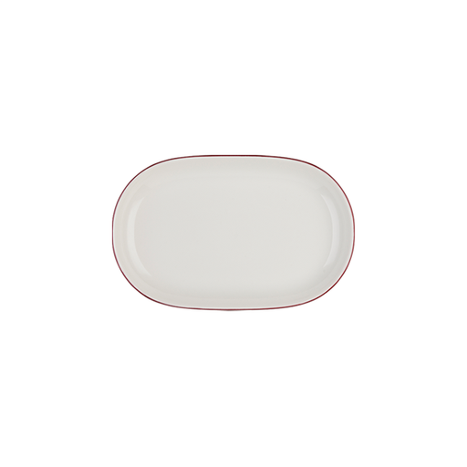 Modest Maroon Magnus Oval Kayık 28 cm