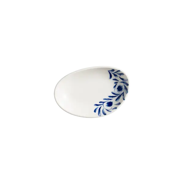 Lavis Blue Vago Oval Kayık Tabak 15*8.5 cm 140 cc