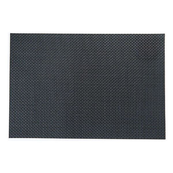 Biradlı Desenli PVC Amerikan Servis, 30x45 cm, Siyah