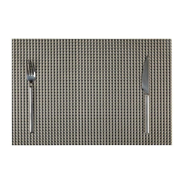 Biradlı Kaymaz Taban PVC Amerikan Servis, 30x45 cm, Gri