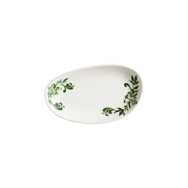 Lavis Green Vago Oval Kayık Tabak 20*12 cm 240 cc