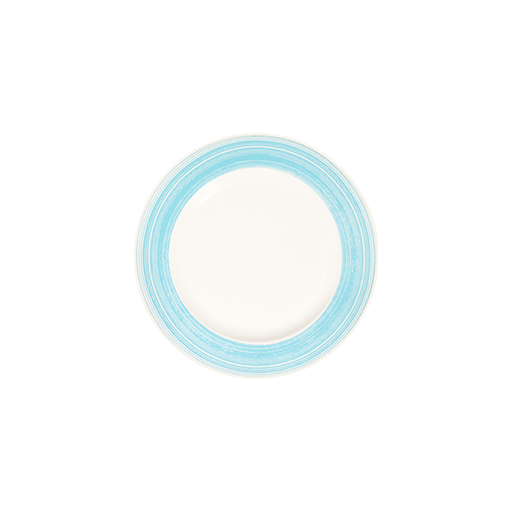Fresh Blue Frame Düz Tabak 25 cm
