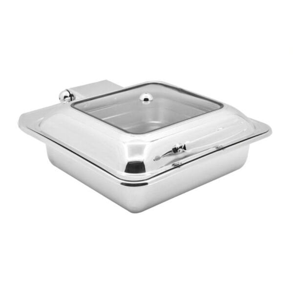 Biradlı Grovy Ekonomik Kare Chafing Dish, GN 2/3