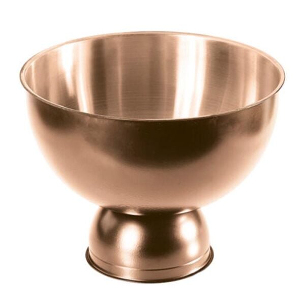 Biradlı Punch Kasesi, 32x26 cm, Bakır