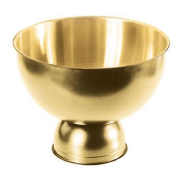 Biradlı Çelik Punch Kasesi, 24x22 cm, Altın