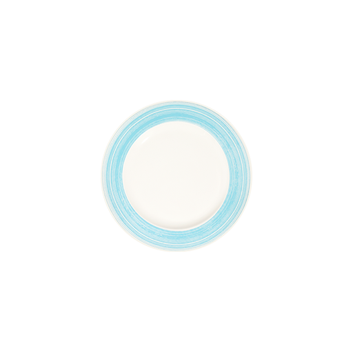 Fresh Blue Frame Düz Tabak 23 cm