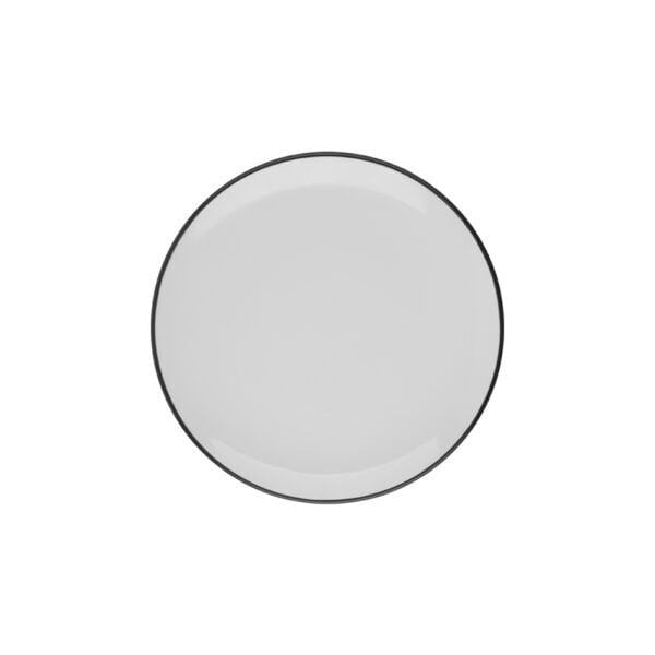 Modest Black Lona Düz Tabak 21 cm *12