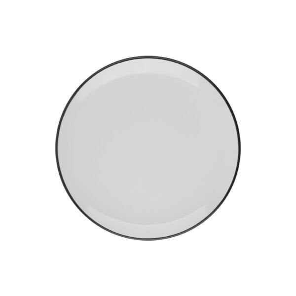 Modest Black Lona Düz Tabak 23 cm *12